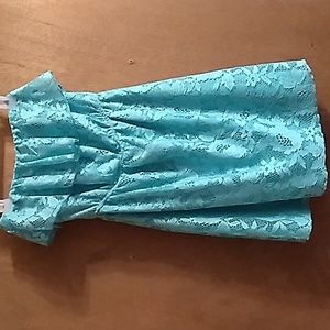 Wet Seal Green Lace Strapless Dress XS
